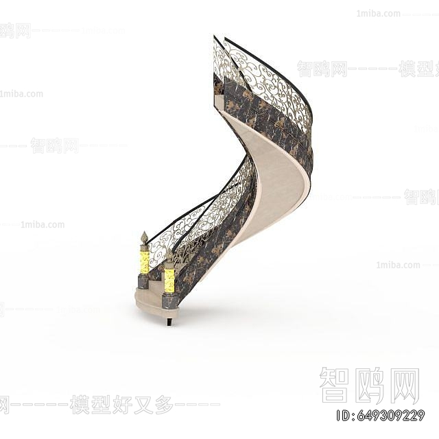 European Style Rotating Staircase