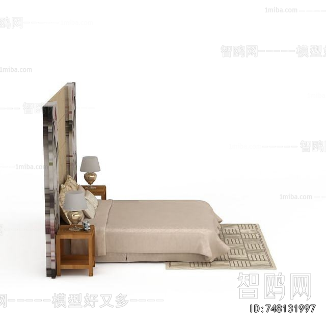 New Chinese Style Double Bed