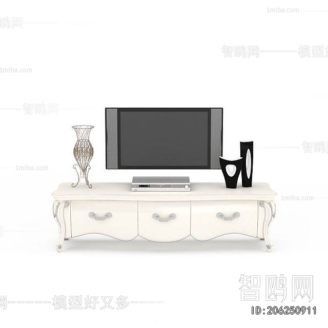 Simple European Style TV Cabinet