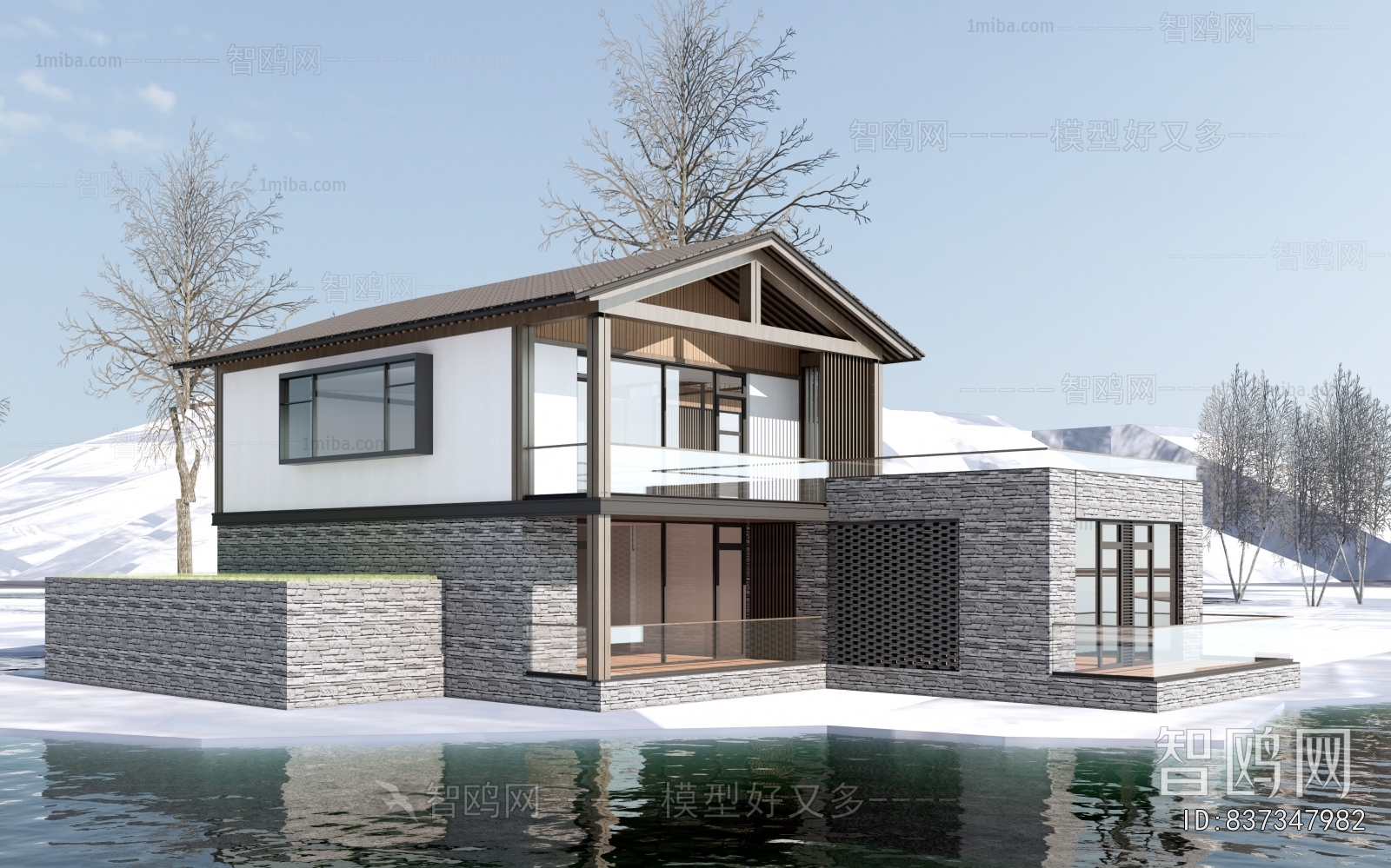 New Chinese Style Appearance Of Commercial Building