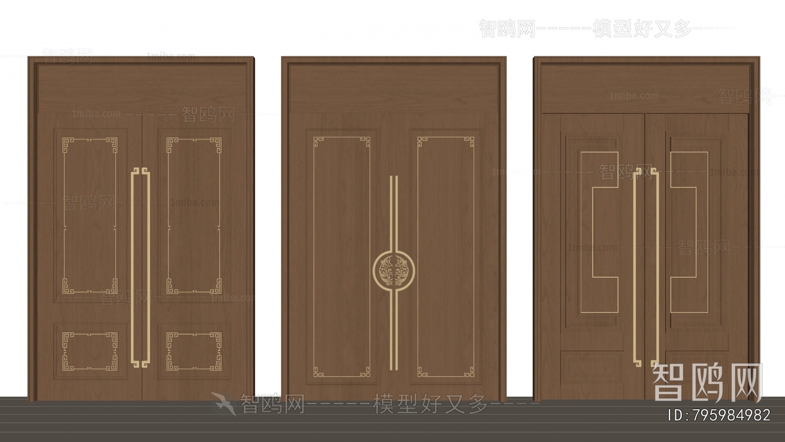 New Chinese Style Double Door