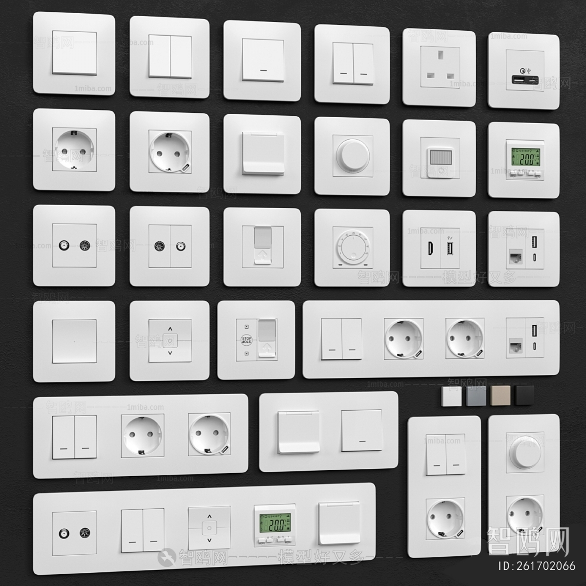 Modern Switch Socket Panel