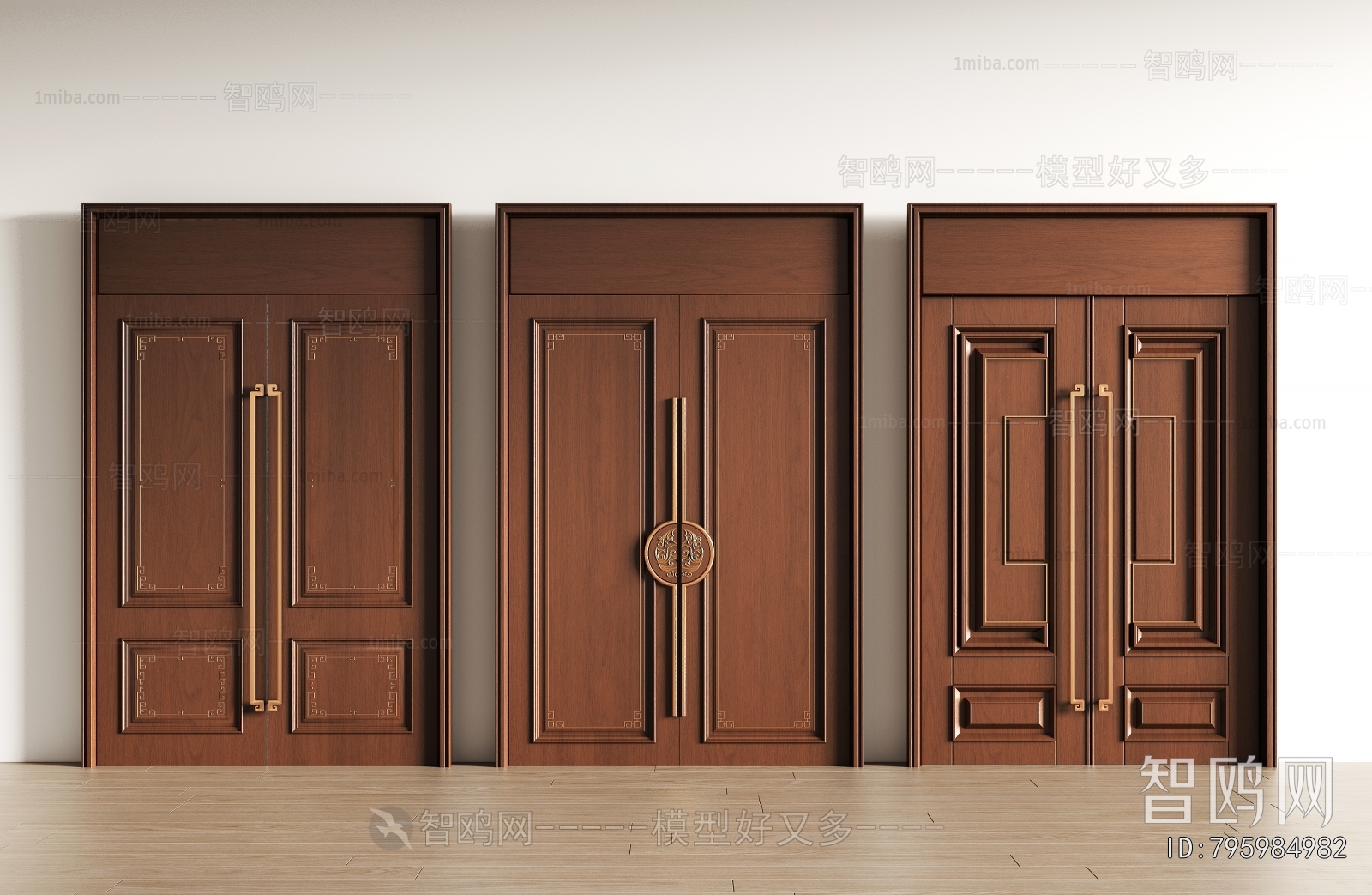New Chinese Style Double Door