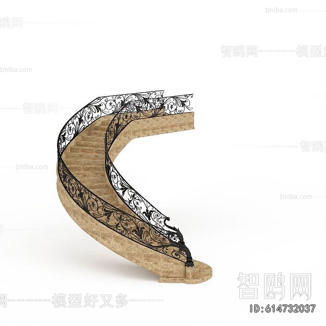 European Style Rotating Staircase