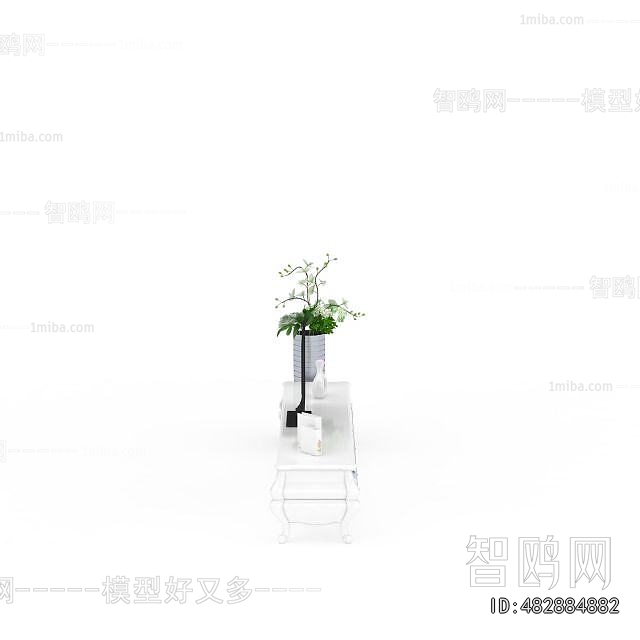 Simple European Style TV Cabinet