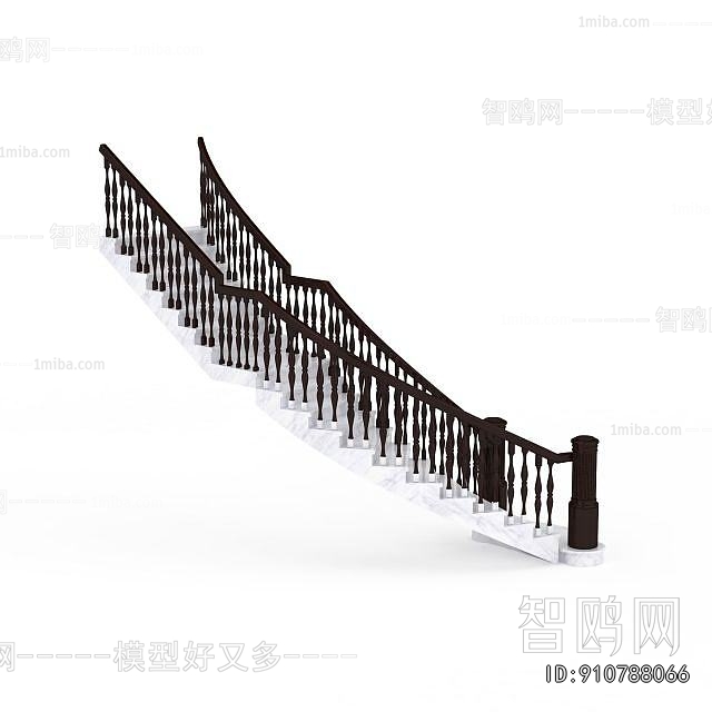 Simple European Style Rotating Staircase