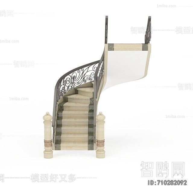 European Style Rotating Staircase