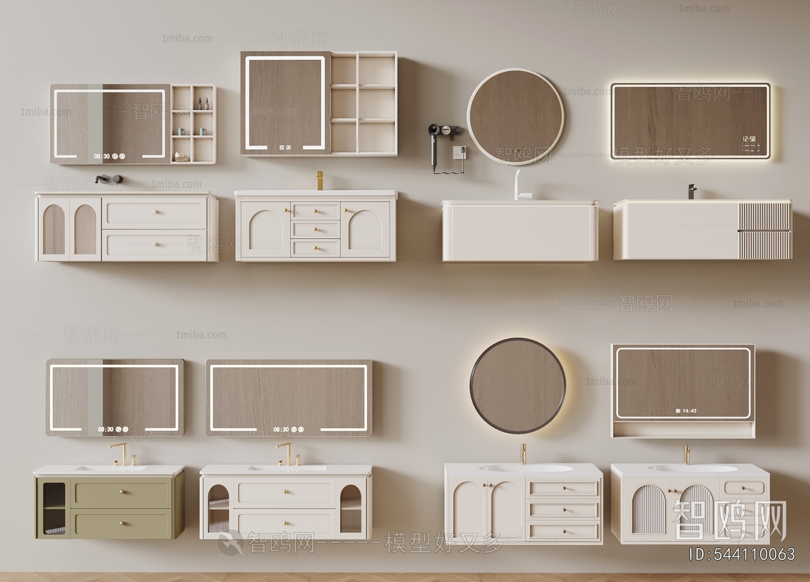 French Style Bathroom Cabinet