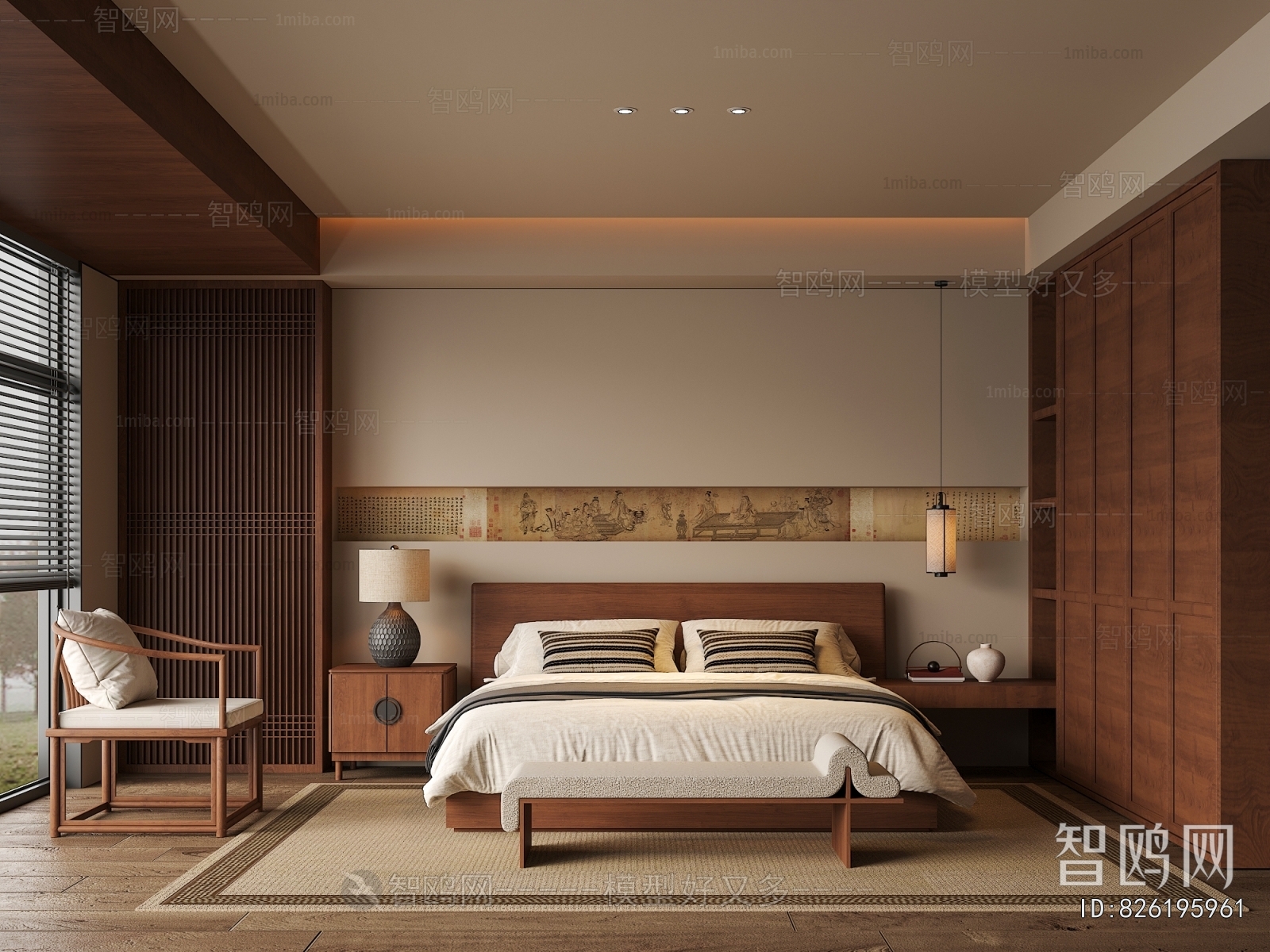 New Chinese Style Bedroom