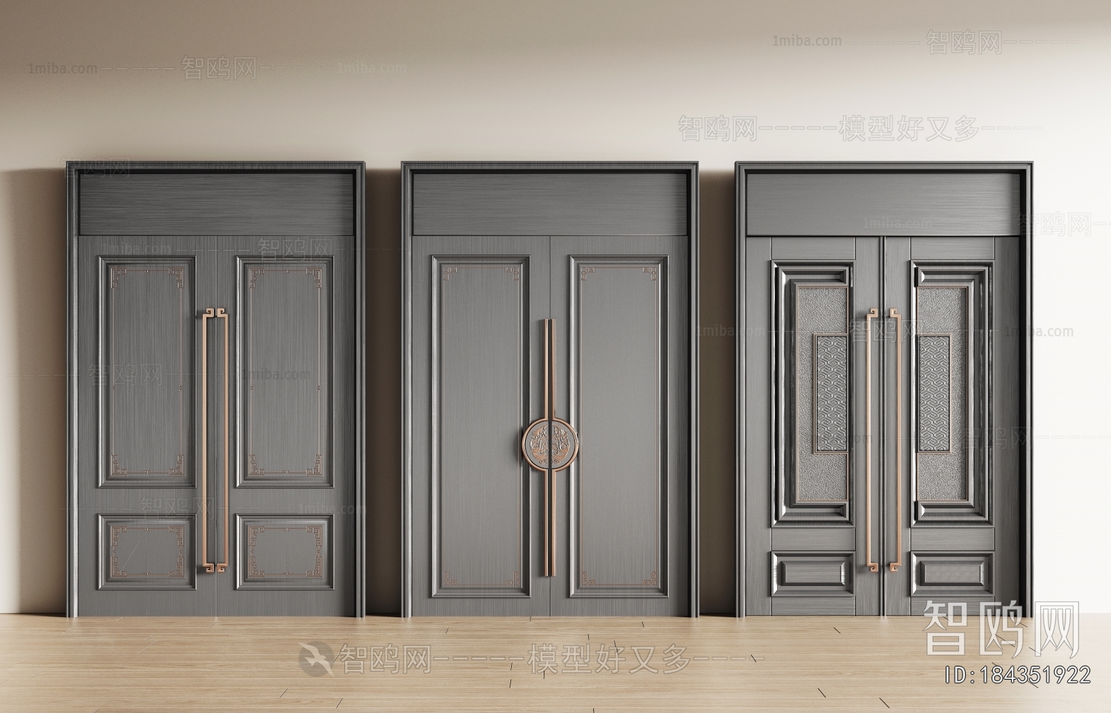 New Chinese Style Double Door