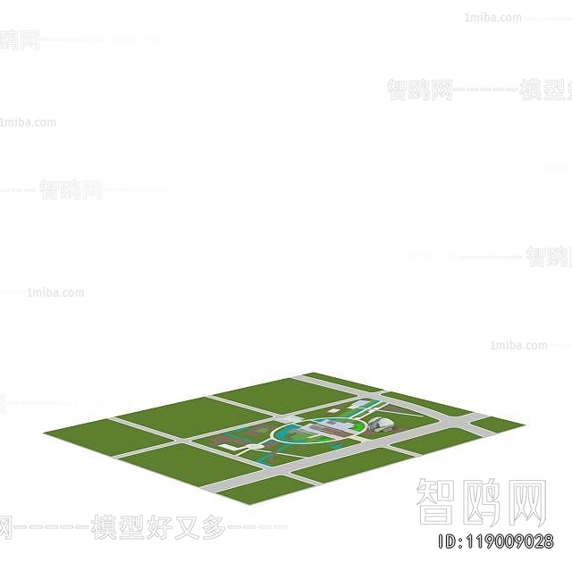 Modern Architectural Bird's-eye View Planning