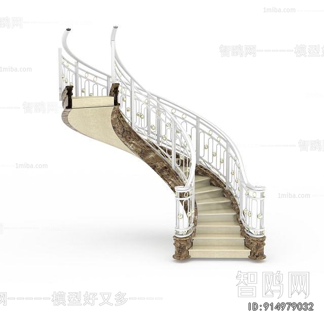 European Style Rotating Staircase