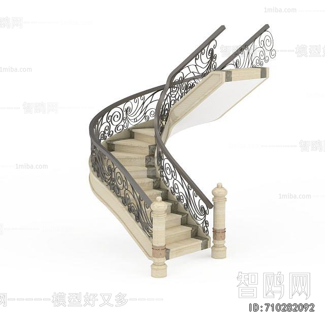 European Style Rotating Staircase