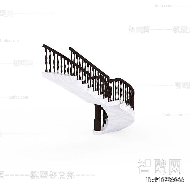 Simple European Style Rotating Staircase