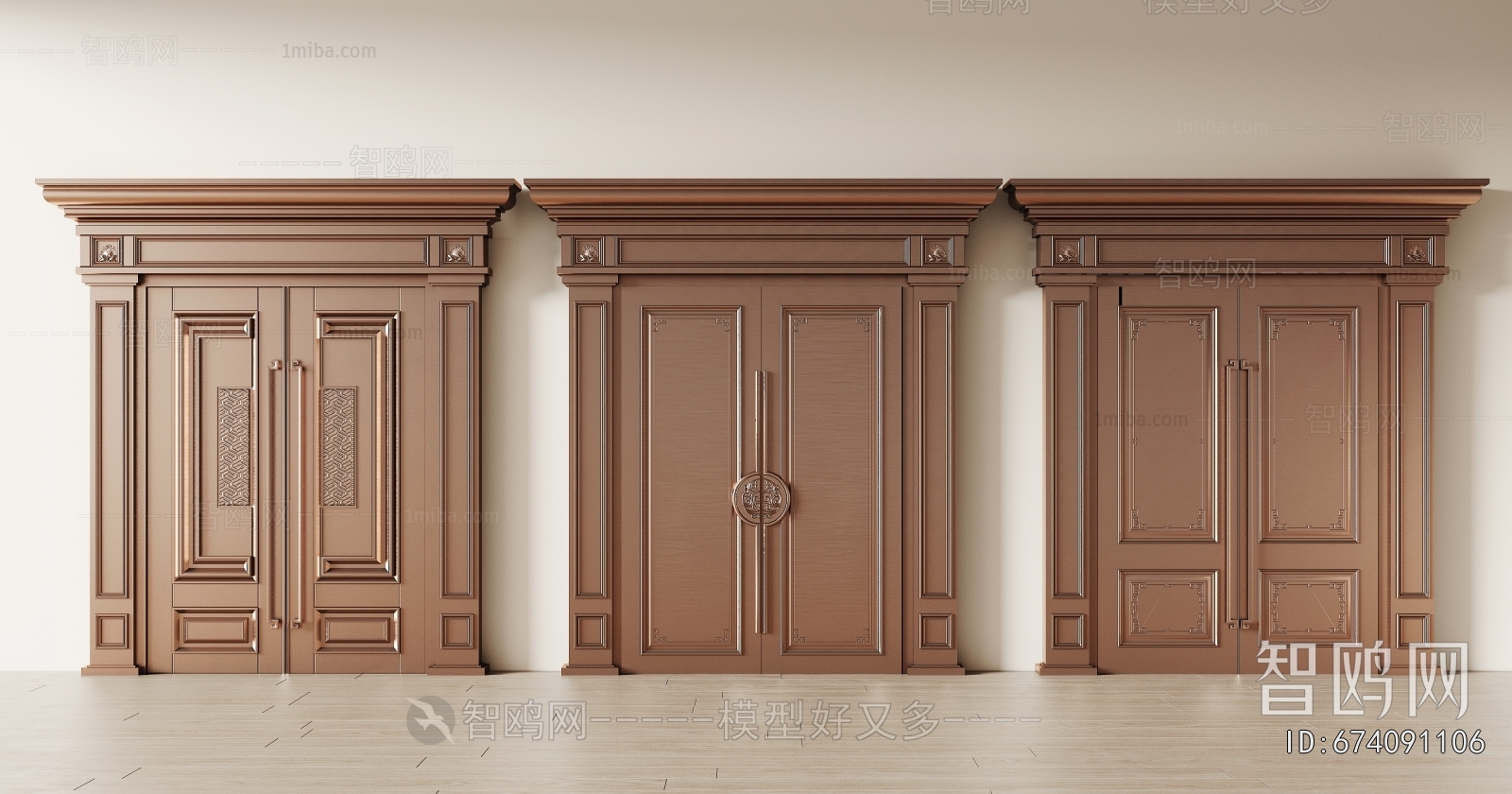 New Chinese Style Double Door