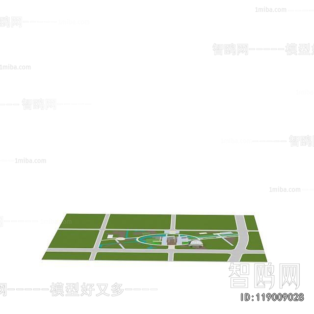 Modern Architectural Bird's-eye View Planning