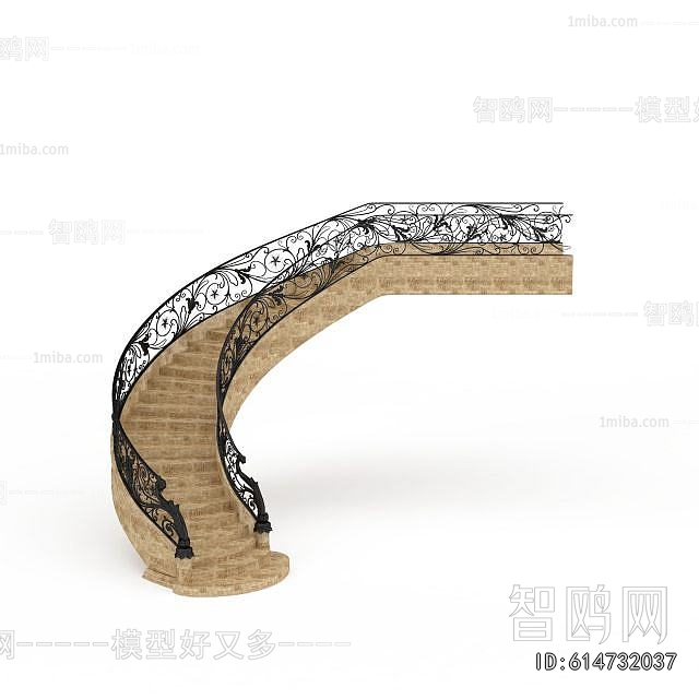 European Style Rotating Staircase