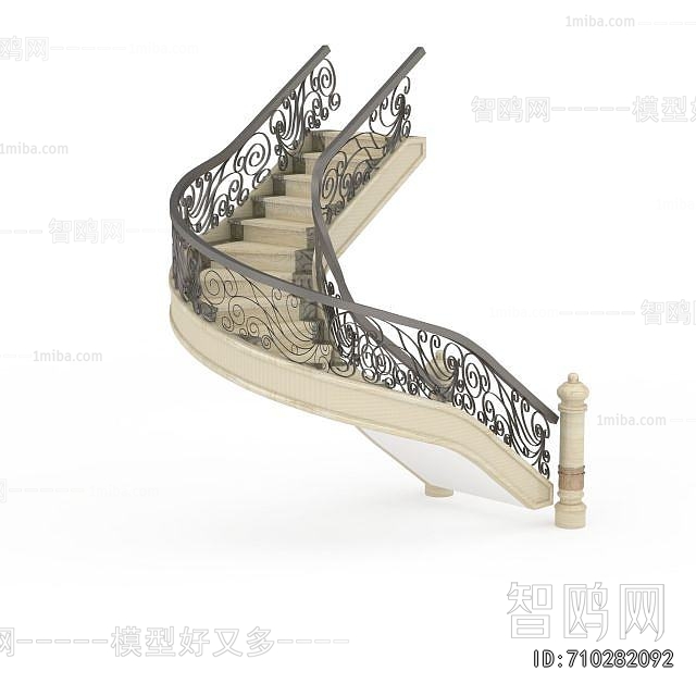 European Style Rotating Staircase