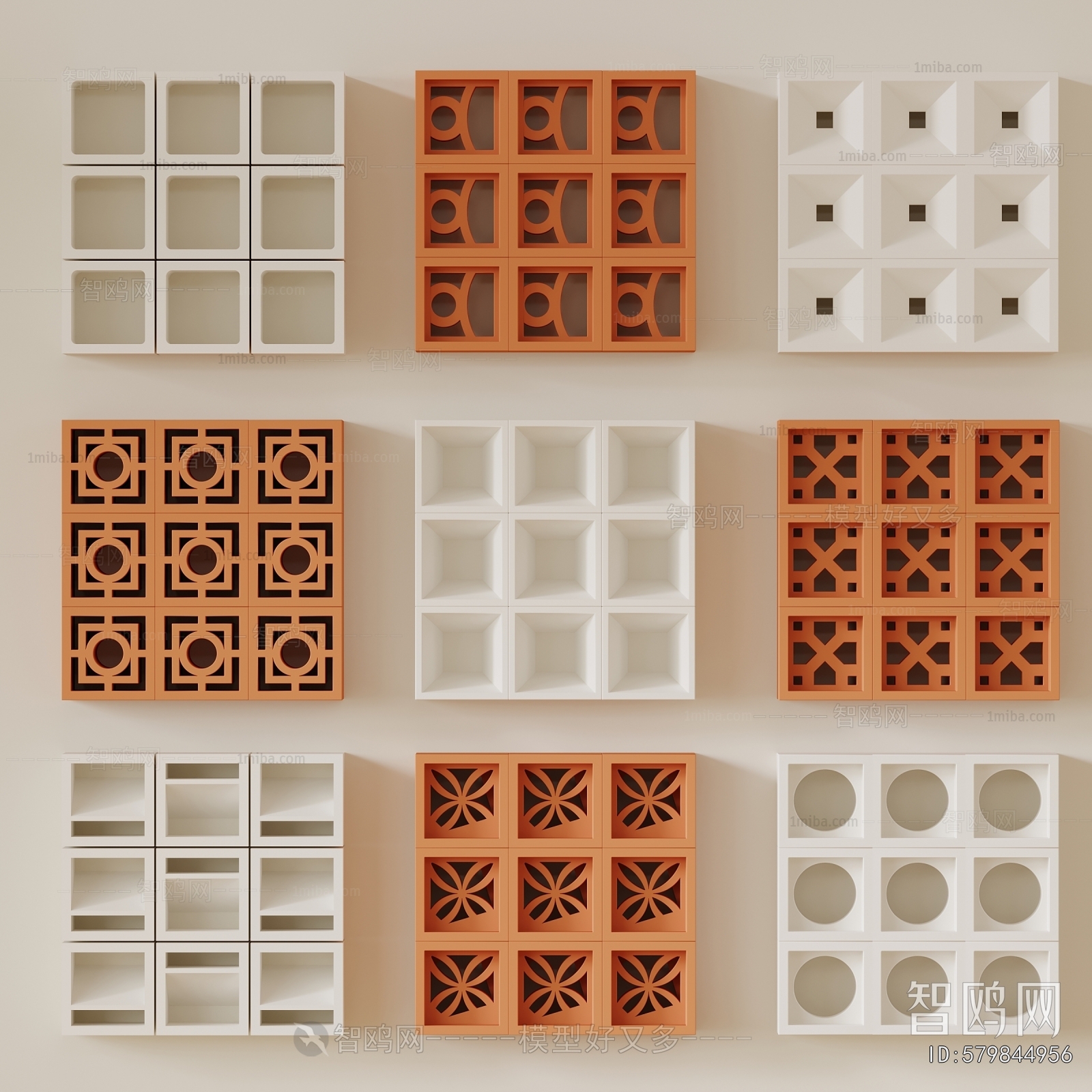 Modern Cement Brick Screen Partition