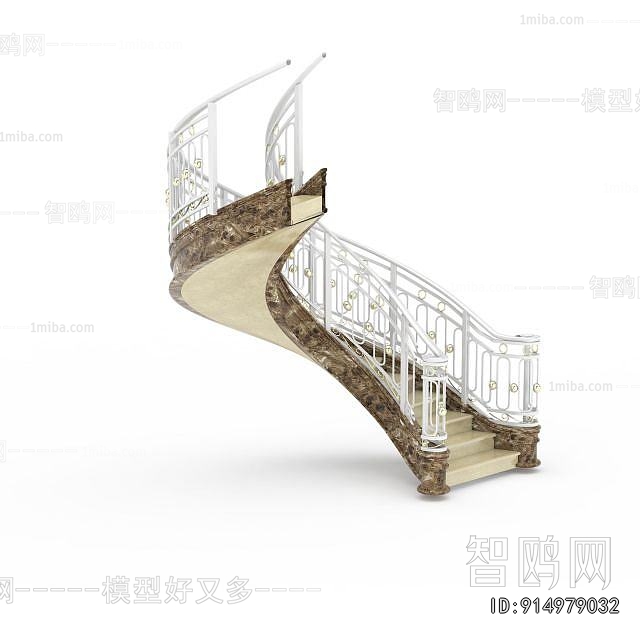 European Style Rotating Staircase