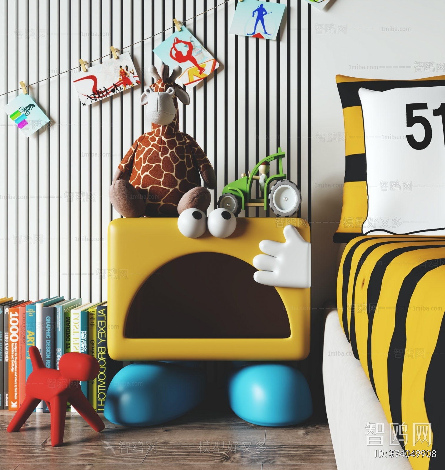 Modern Bedside Cupboard