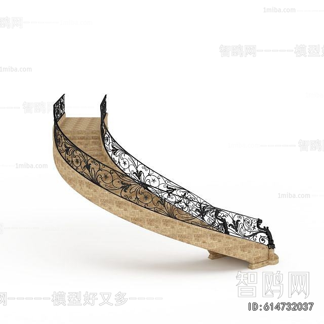 European Style Rotating Staircase