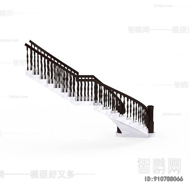 Simple European Style Rotating Staircase