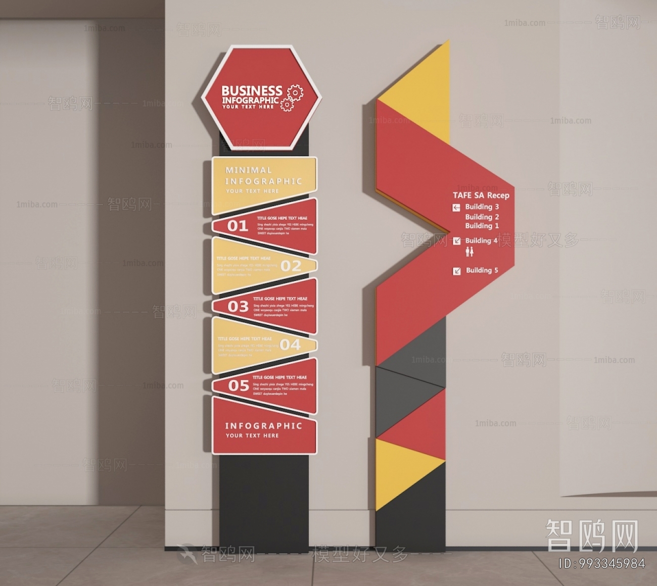 Modern Guide Board/bulletin Board