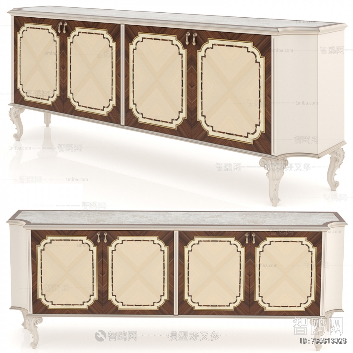 New Classical Style TV Cabinet