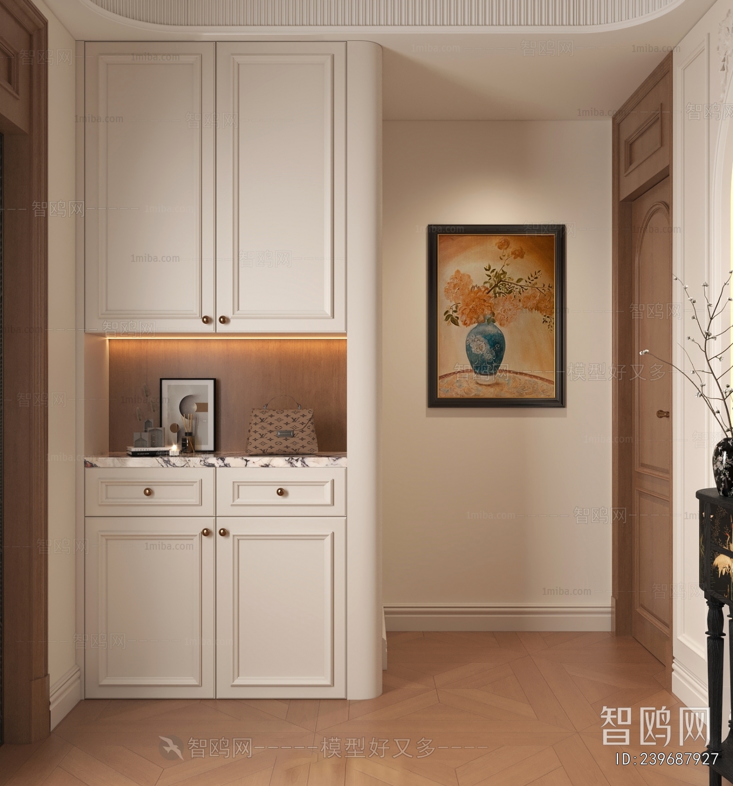 French Style Shoe Cabinet