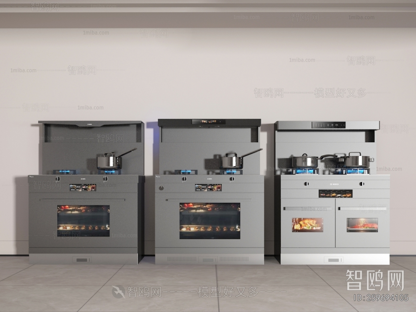 Modern Kitchen Electric Gas Range