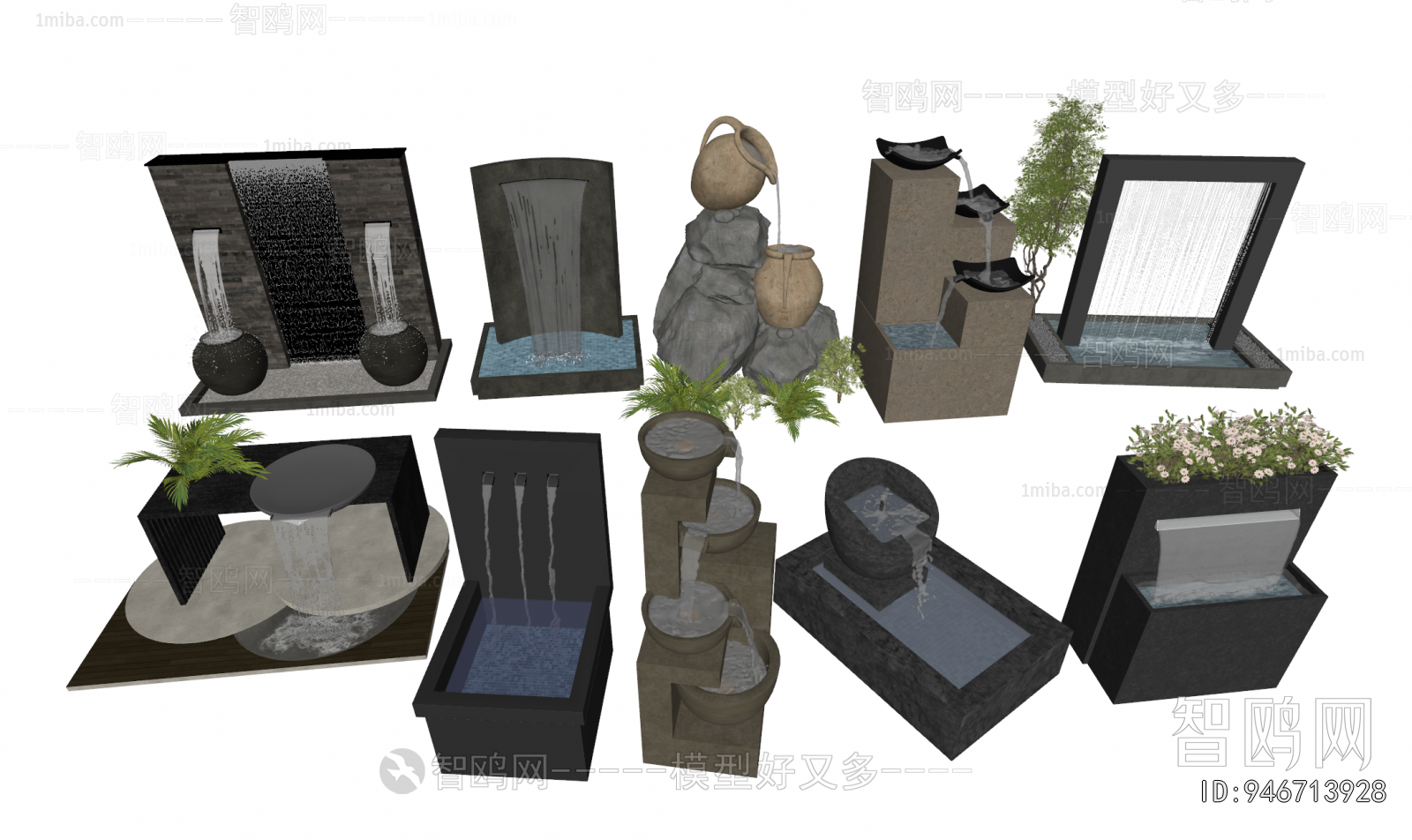 Modern Rockery Waterscape