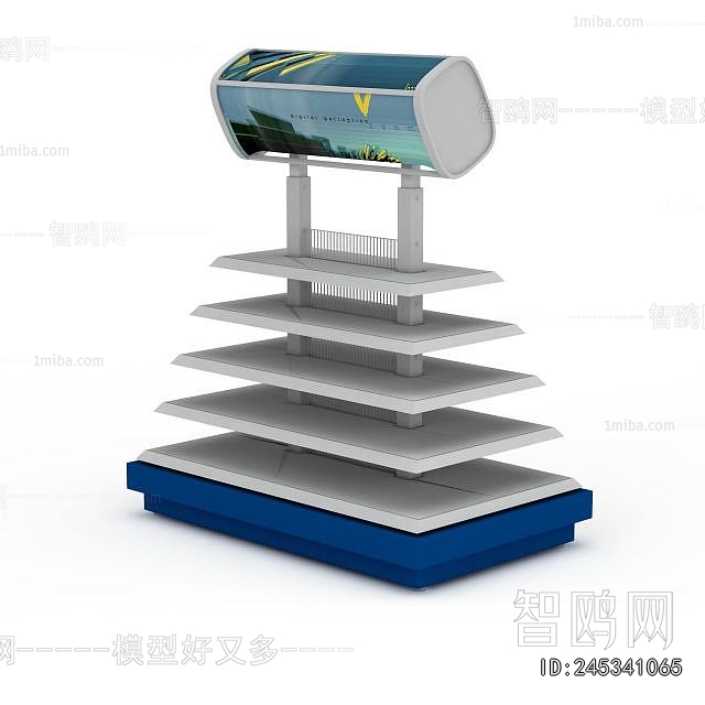 Modern Supermarket Shelf