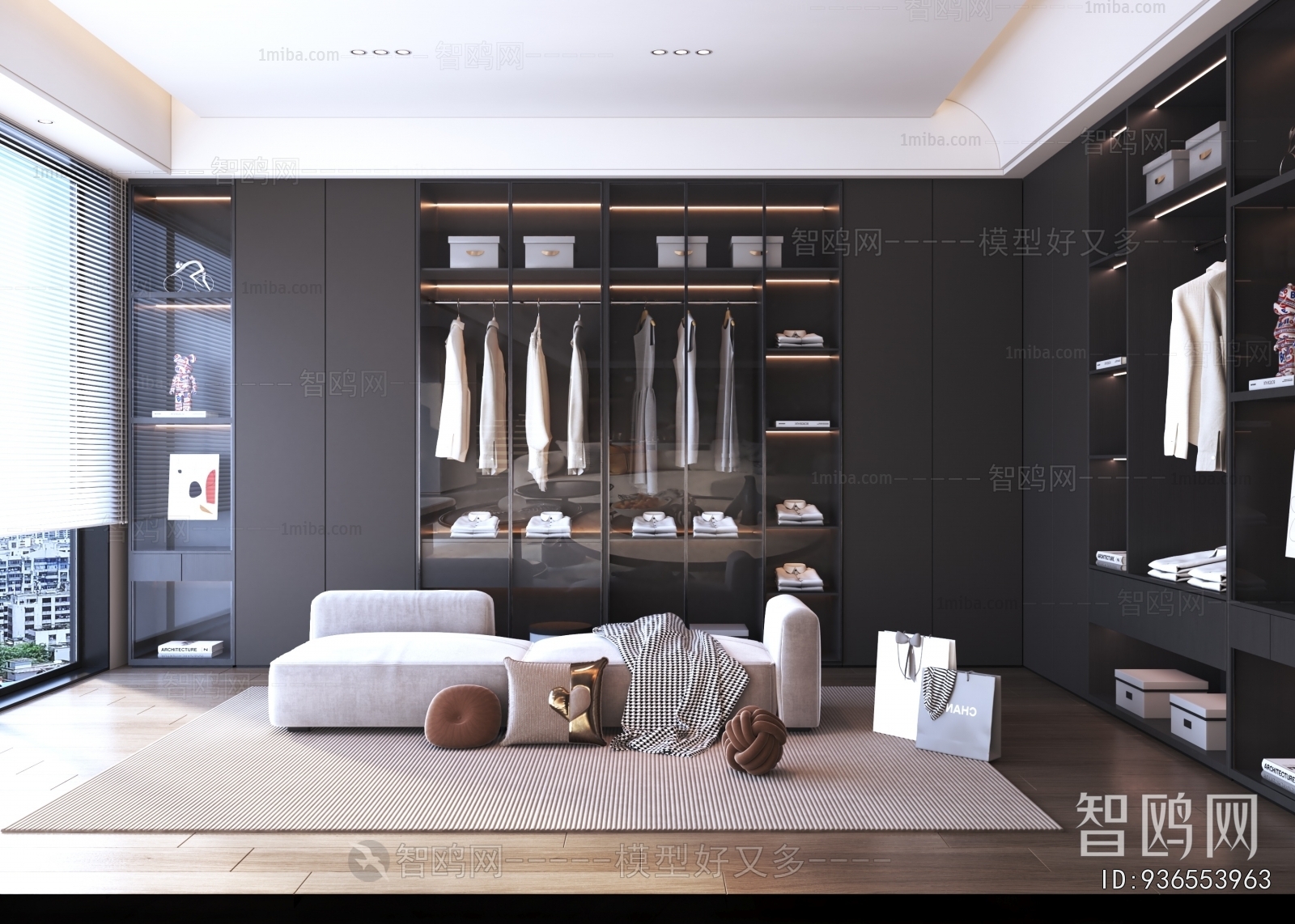 Modern Clothes Storage Area