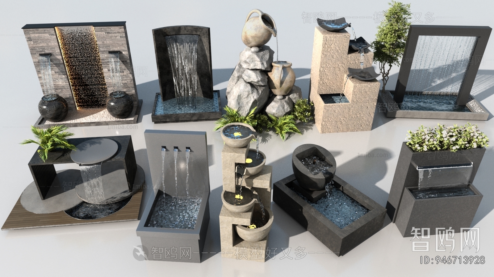 Modern Rockery Waterscape