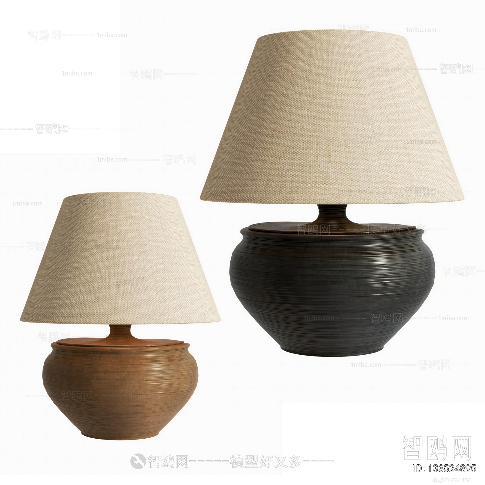 Wabi-sabi Style Table Lamp