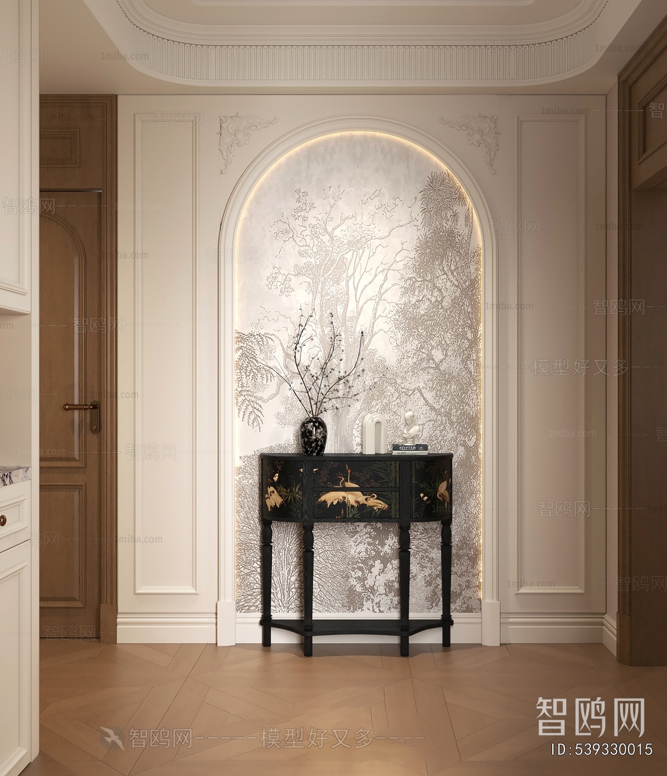 French Style Hallway