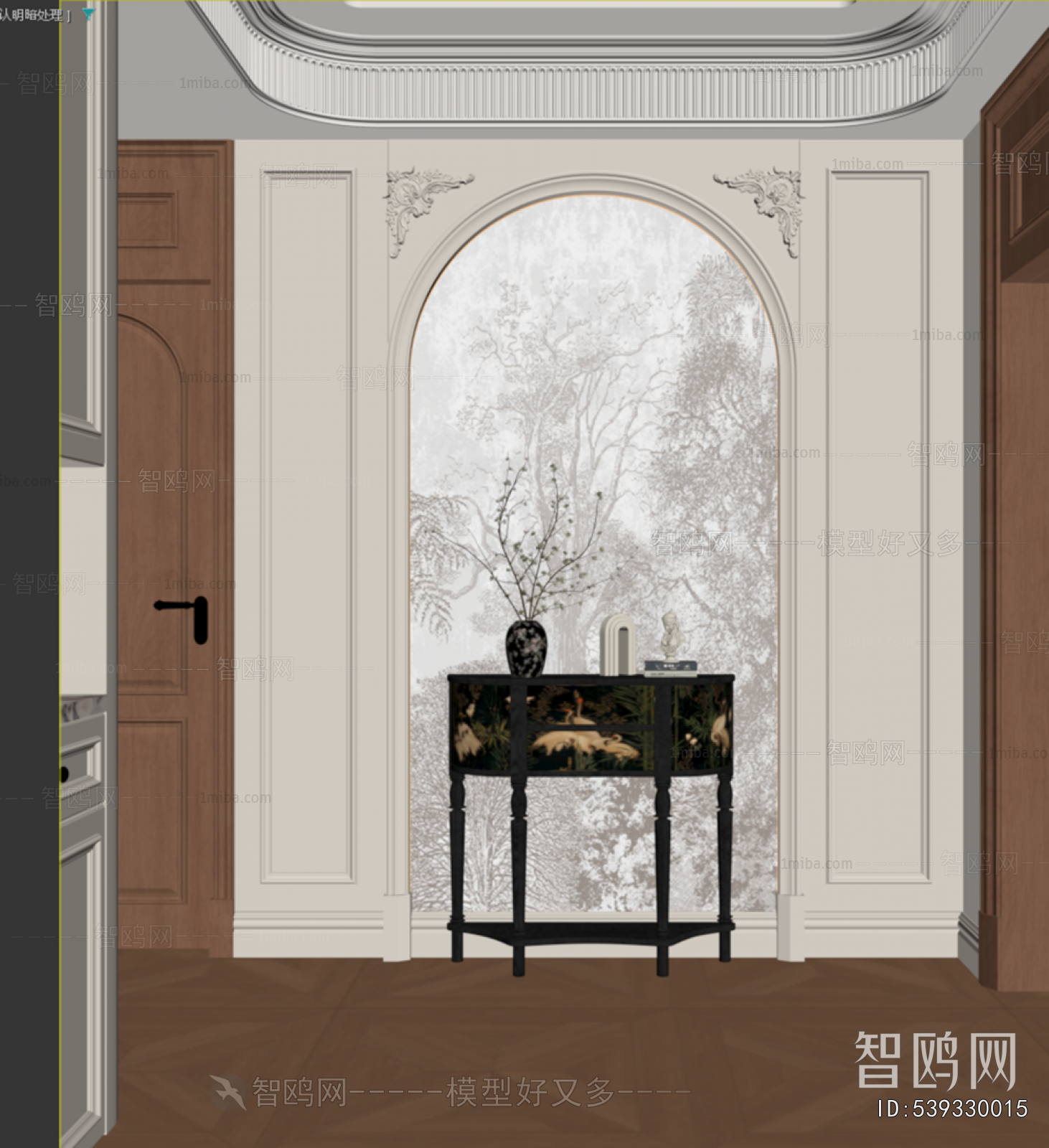 French Style Hallway