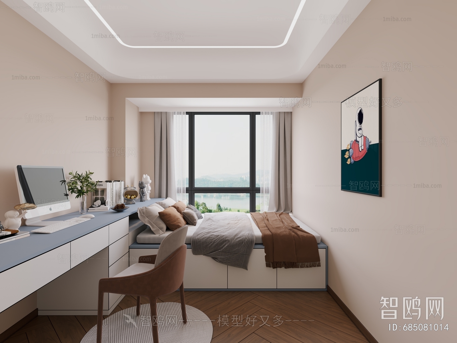 Modern Boy's Room And Son's Room