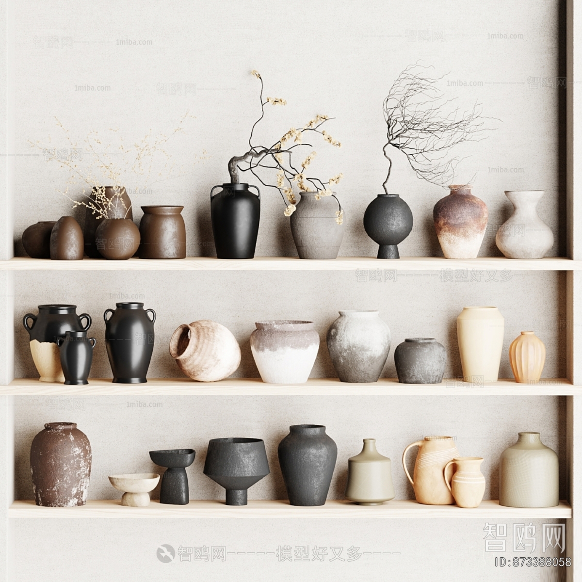 Wabi-sabi Style Clay Pot