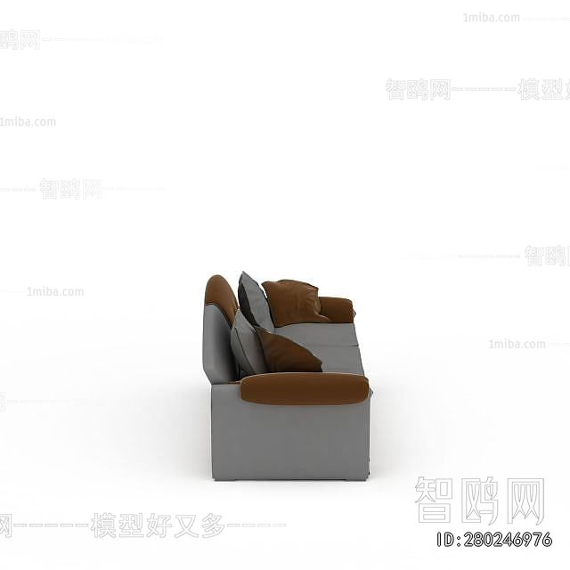 Simple European Style Three-seat Sofa