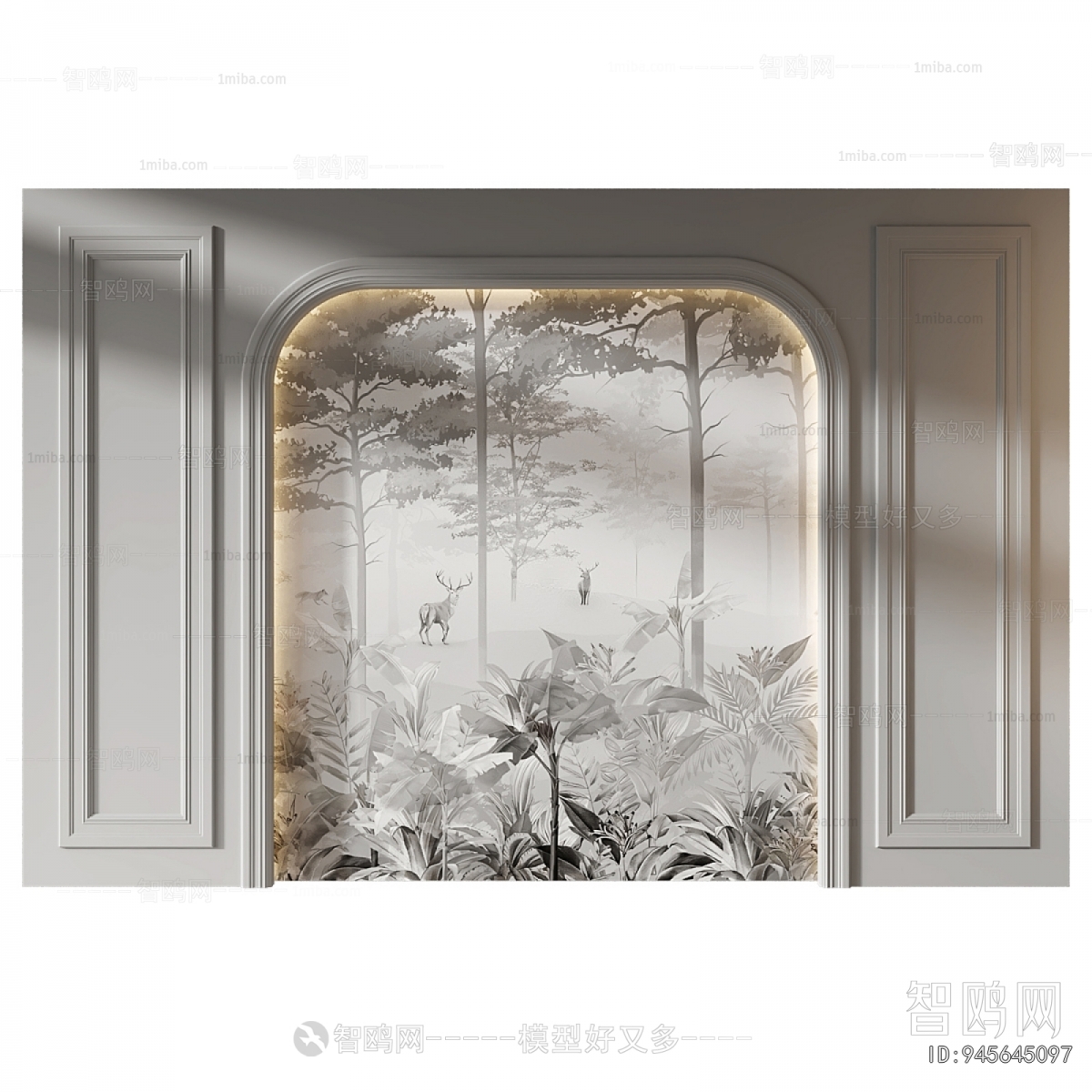 French Style TV Wall