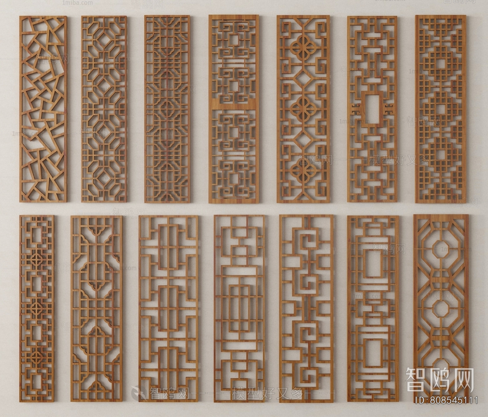 New Chinese Style Wooden Screen Partition