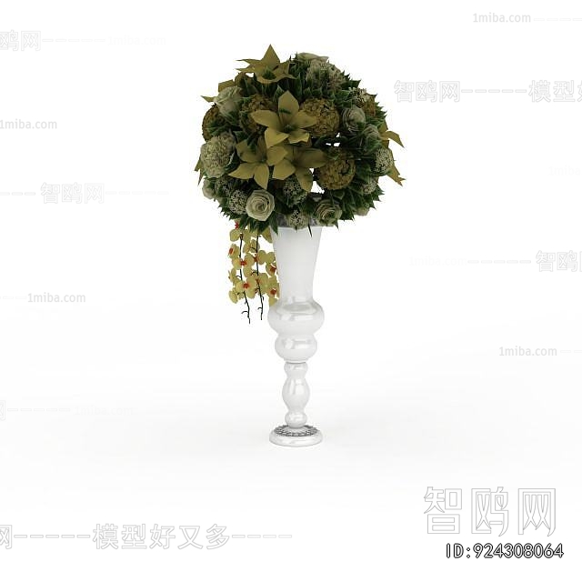 European Style Potted Green Plant