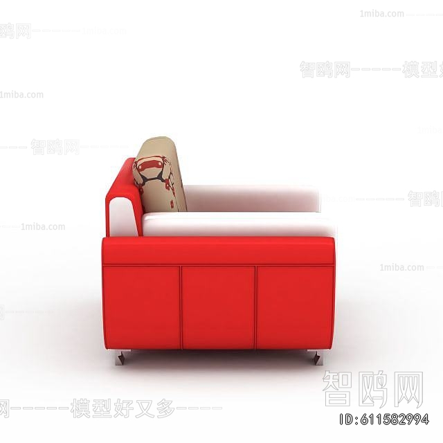 New Chinese Style Single Sofa