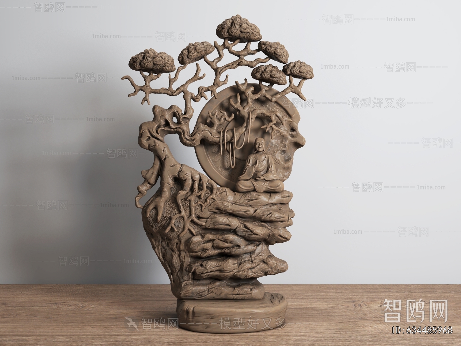 New Chinese Style Root Carving