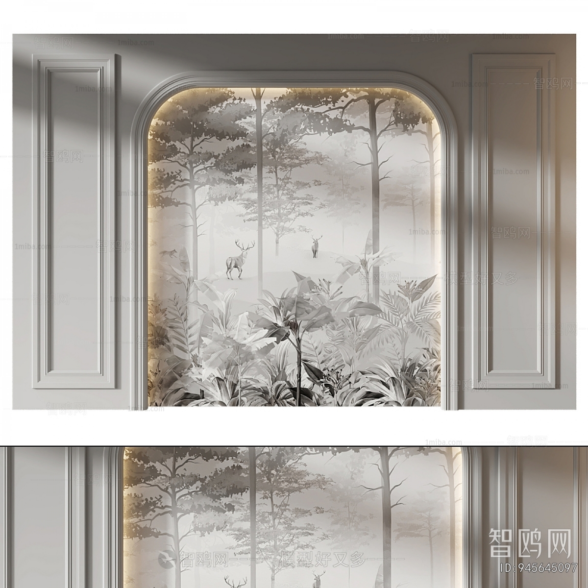 French Style TV Wall