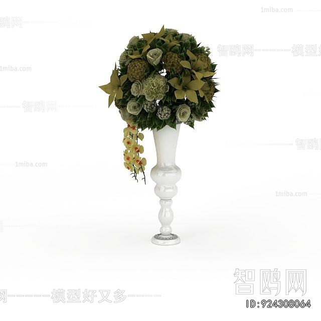 European Style Potted Green Plant