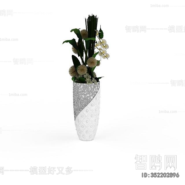 Modern Ground Green Plant Potted Plants