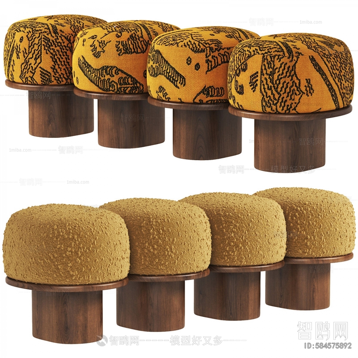 French Style Sofa Stool